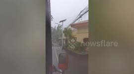 Typhoon Chanthu batters the Philippines with heavy rain