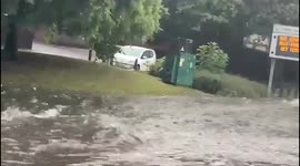 UK: Flooding Caused By Storm Across Wirral, Merseyside