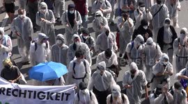 Environmental protestors attempt to block IAA Mobility 2021 car show in Munich