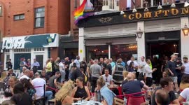 Soho London Pride Pubs and Streets crowd with people