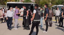 Covid-19 vaccine opponents protest in Istanbul, Turkey