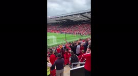 Goosebumps! Moment Cristiano Ronaldo comes out for first time at Old Trafford football stadium