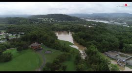 'Multiple Parts of Hollidaysburg, PA Submerged in Floodwater After Ida Remnants Pass Through the City'