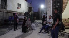 The family of the injured Basil al-Shawamrah, in Deir al-Asal village