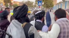 Taliban spokesman takes selfies with locals in Mazar, Afghanistan