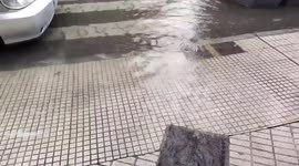 Spain: Heavy Rainfall Causes Flooding Across The City Of Gijón