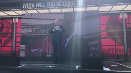 Iain Duncan Smith gives speech at Leaseholders Protest on Parliament Square