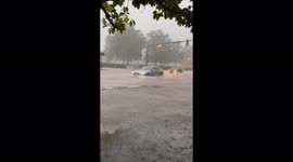 Heavy rainfall hits Washington, D.C. area causing flood and road closures