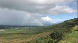 Double end rare rainbow taken from the Vee view Clogheen