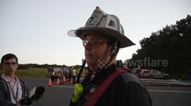 Tour Bus Accident - Fire Chief interview - Mass Casualty Incident, Tremont, Foster Township, Schuylkill County, Pennsylvania