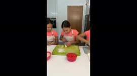 '10 Y/O identical triplets cook delicious meal for 1 Y/O identical triplets '