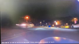 WTF MOMENT / CLOSE CALL: Half Naked Guy Playing Golf In the Middle Of A Main Road Almost Hit By Motorcycle