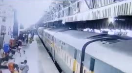 Mother-daughter duo miraculously survive after falling under moving train in northern India