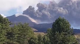 Mount Etna erupts again in Sicily, Italy
