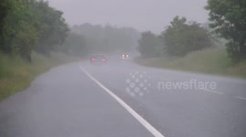 Heavy Rainfall From Possible Supercell Storn - Omagh Road - July 6th 2015