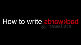 How to write backwards