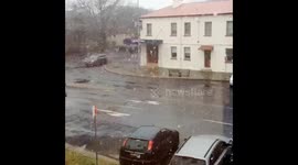 Snowing in Orange NSW Australia 