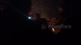 Mayhem Festival circle pit/bonfire