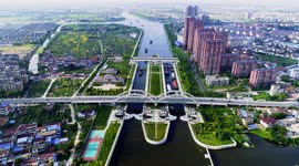 Ship Lock in Nantong, China