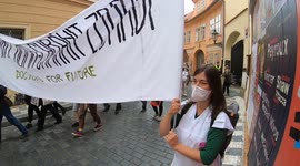 Friday's for Future climate strike in Prague, Czech Republic