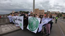Friday's For Future Climate Strike Takes Place In Prague, Czech Republic