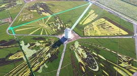 Creative Landscape Rice Fields In Tangshan, Hebei, China