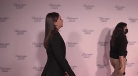 Jojo Moyes and Felicity Jones enter the red carpet for the UK premiere of 