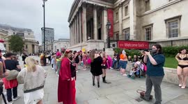 The Real Catwalk in London’s Trafalgar Square