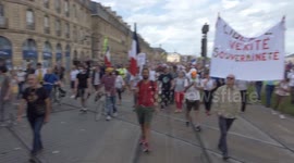 Protest against Covid-19 Health Pass in Bordeaux, France 25/09/2021