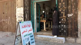 Ahmed Abbas is the youngest Palestinian child to excel in the sewing profession in the Gaza Strip.