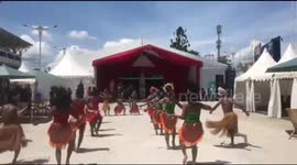 XX Papua PON 2021 Contingent Welcome Dances In Indonesia