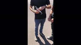 Drone shot out of the sky by Spanish Police Guardia Civil “Pegasus” team on La Palma island