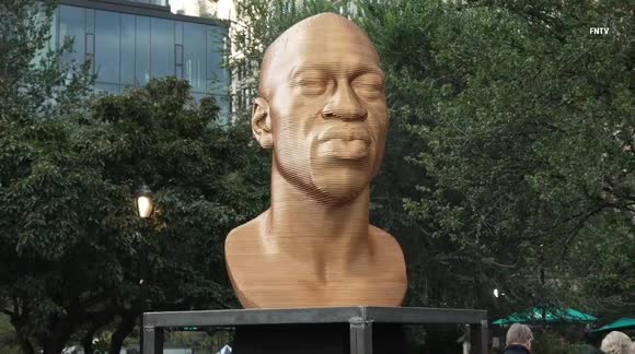 George Floyd, Breonna Taylor, John Lewis statues on display in ...