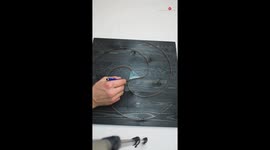 'Belarusian string artist draws a picture-perfect spiral (timelapse)'