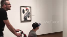 New York artist mails teen artwork after video of his reaction to it goes viral