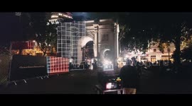Lil Nas X advert being shot on Marble Arch