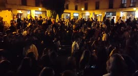 Mass street parties in Madrid on 2nd October, 2021.