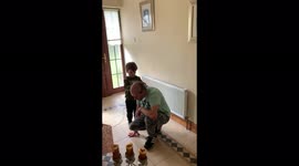 My kid the hairdresser