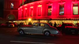 Aston Martin outside Royal Albert Hall on 'No Time To Die' world premiere night