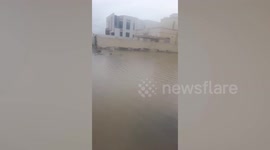 Tropical Storm Shaheen submerges roads in Oman