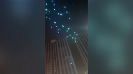 Dozens of drones fall from sky during light show in China