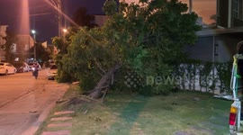 Aftermath of tornado that hit homes in Bangkok, Thailand
