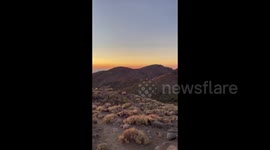 Sunset from Teide national park,towards La Palma, Spain