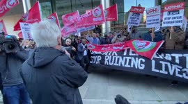 Former shadow chancellor joins Uberr drivers protest