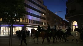Dispersal of anti-covid measures demonstrators in Ljubljana, Slovenia