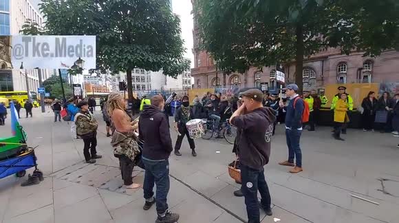 'F*** the Tories!' Protester arrested for allegedly cursing at Conservative Party