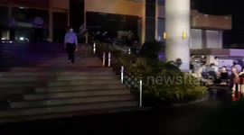 Tourists flee as fire rips through Covid-19 quarantine hotel in Thailand