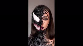 How to create a stunning Halloween Venom mask look
