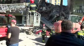 Rescuers save two minors, including one newborn, from ruins after residential building collapses in Batumi