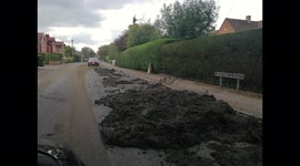 Tractor and trailer dump 